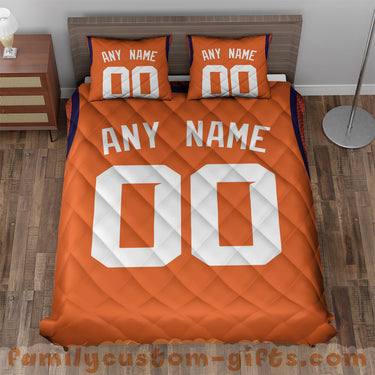 Custom Quilt Sets Phoenix Jersey Personalized Basketball Premium Quilt Bedding for Boys Girls Men Women